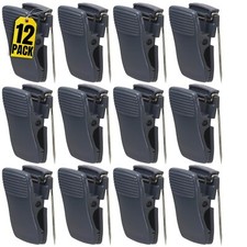 12PCS Cubicle Clips Deluxe Recycled Wall Clips Fabric Cubicle Clips Charcoal