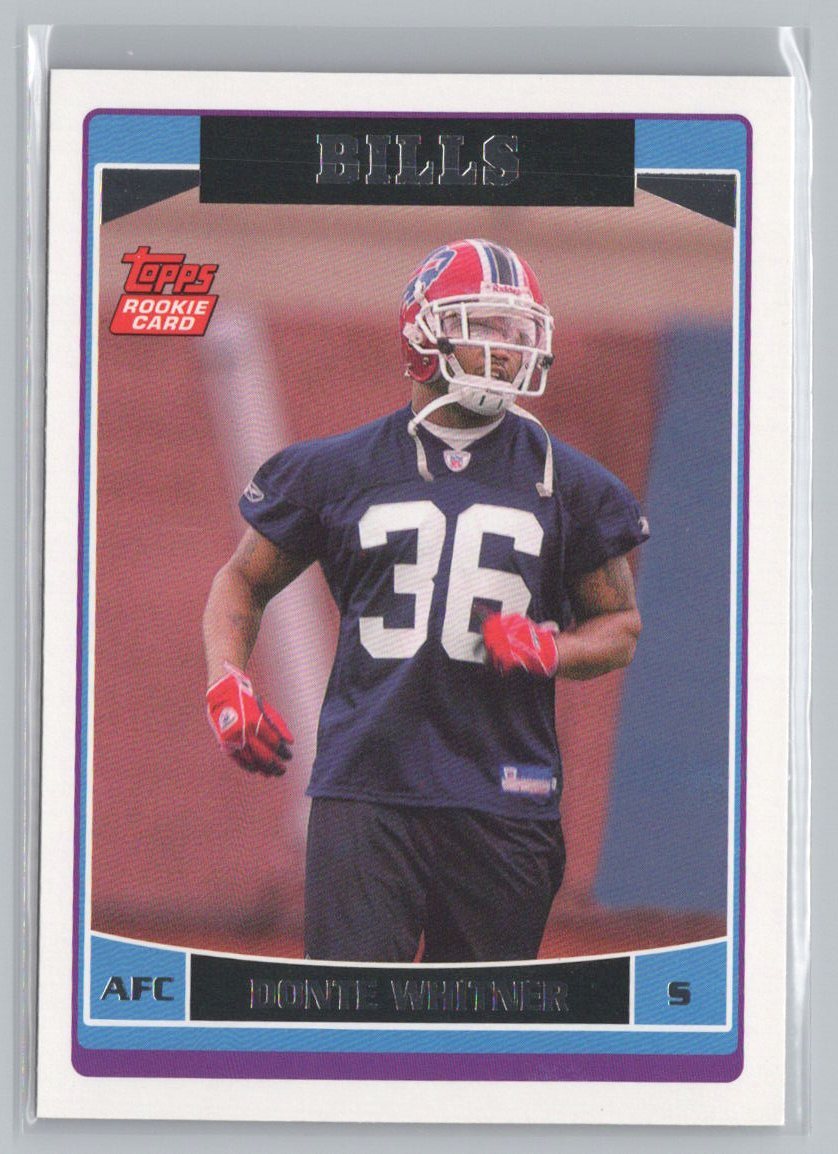 2006 Topps #340 Donte Whitner Special Edition Rookies