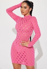 NWT Fashion Nova Enough Play Pink Mini Dress US M