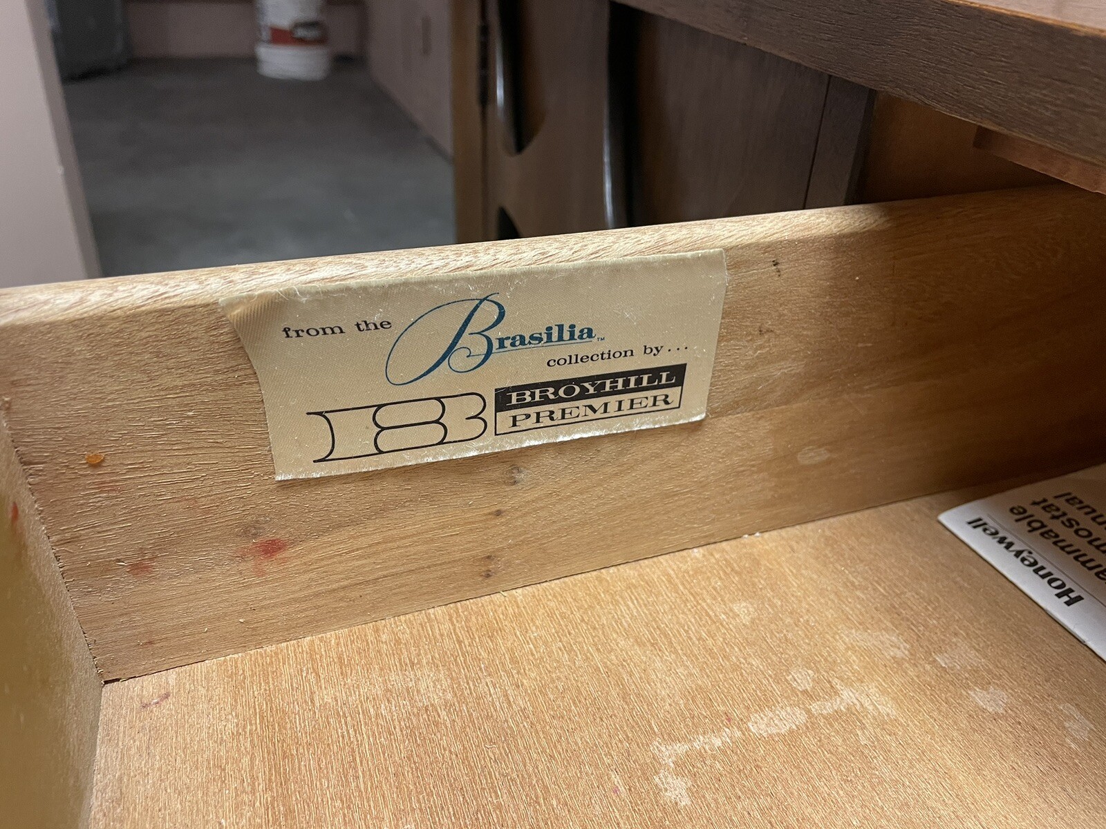 Broyhill Brasilia Mid Century Walnut and Brass Credenza Retro Vintage