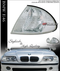 For 1999-2001 Bmw E46 4 Door Sedan Chrome Clear Signal Parking Corner Lights Yd | eBay