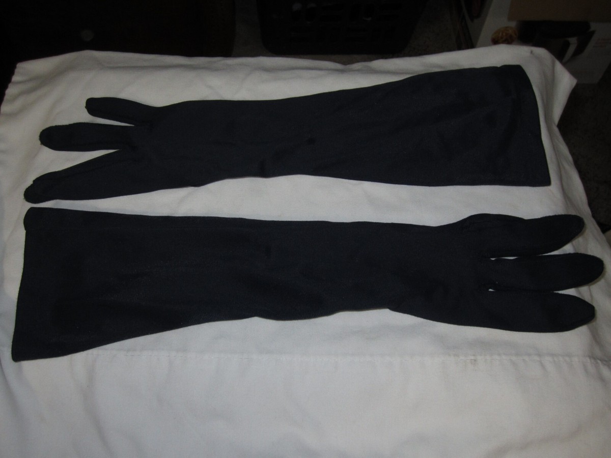 navy blue dress gloves Matte Satin Navy Blue Opera 22" 18"and 15" Ladies Gloves