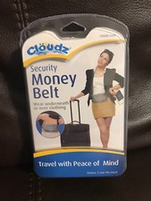 Cloudz Security Money Belt / Waist Pouch Gray Unisex One Size 