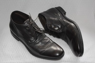 JOHN VARVATOS ANKLE BOOT BLACK VINTAGE LEATHER #11.5us $598  display picture 2