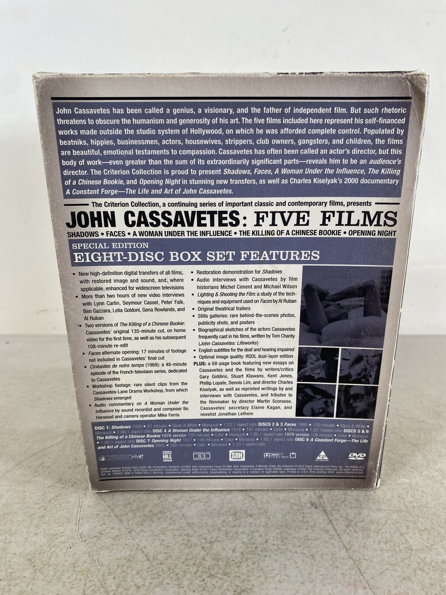 John Cassavetes Five Films Criterion dvd Collection 5E67 John Cassavetes Five Films Criterion dvd Collection 5E67