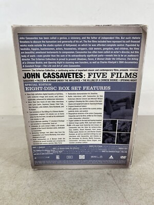 John Cassavetes Five Films Criterion dvd Collection 5E67 | eBay