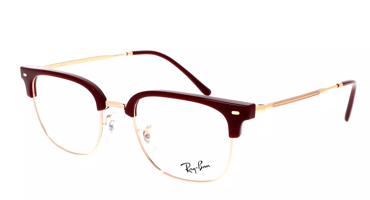 RAY BAN NEW CLUBMASTER Eyeglasses RB 7216 8209 49 20 Burgundy