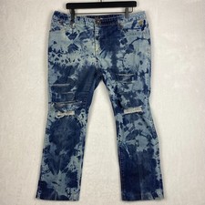 Jeans Anisette donna taglia 18 pantaloni denim tinta unita tasche