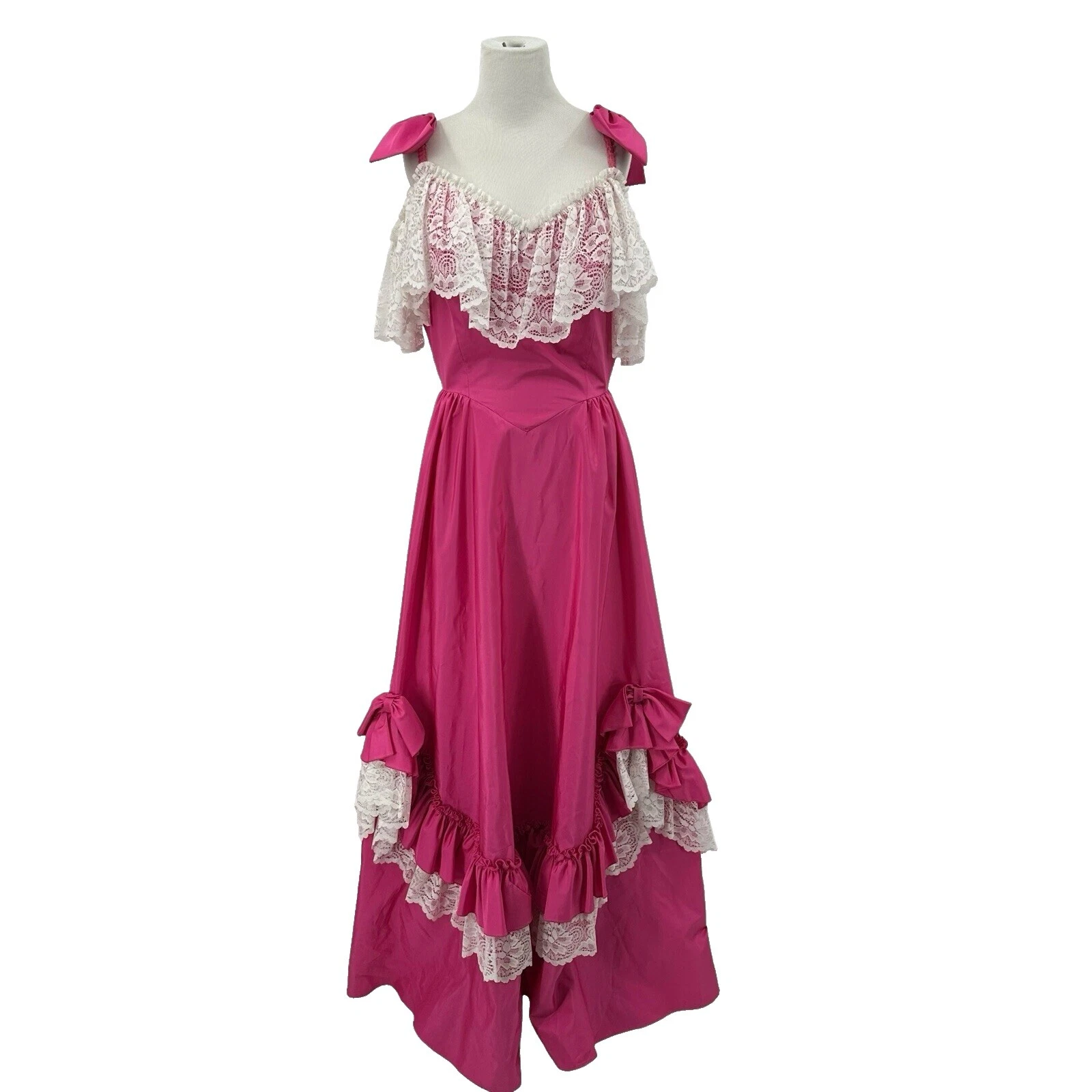 Tafetán ropa vintage 1970s para Mujer