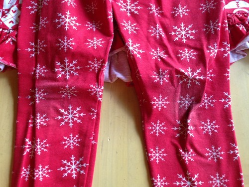 Jelly The Pug Dress Pants Combo Size 10 Christmas Red White 9068 - Picture 3 of 7