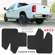 4pcs Carbon Front Rear Mud Flaps Splash Guards Splashguards For Dodge Ram 3500