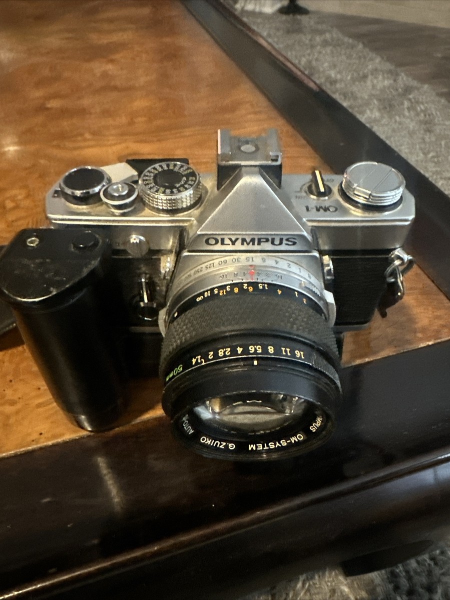 Olympus OM-1 MD Chrome 35mm Film SLR c/w F.Zuiko Auto-S 50mm f/1.4