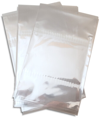 100-Pak RESEALABLE Plastic Wrap DOUBLE DVD Sleeves, for 27mm DVD Boxes!