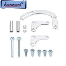 New Aluminum Billet Power Steering Pump Bracket Kit For Chevy Sbc 305 327 350