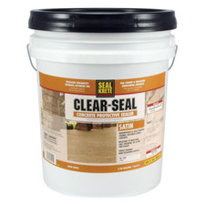 Concrete Sealer Satin Clear Protective Interior Exterior Waterproofer 5 Gallon