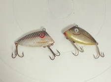 2pc Vintage Fishing Lure (1) Pico Perch & (1) Swimming Minnow (#0403026)