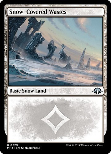 Snow-Covered Wastes - Modern Horizons 3 MH3 - Uncommon - MTG Magic - Pack fresh