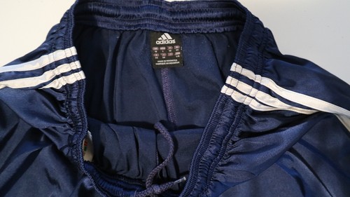 MEN'S BLUE SATIN SOCCER SHORTS SIZE LG - Picture 7 of 7