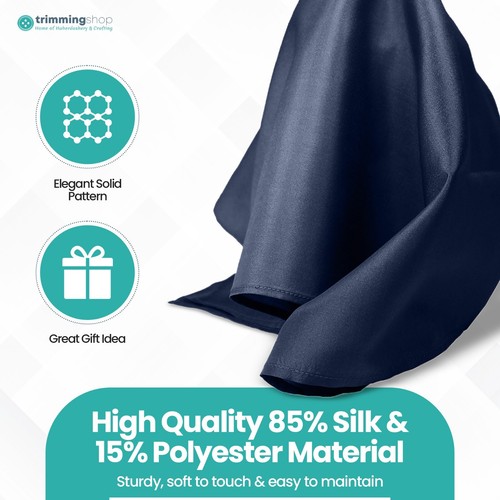 Satin Plain Pocket Square Men Handkerchief Hanky Silky Polyester Fabric Wedding - Picture 270 of 325
