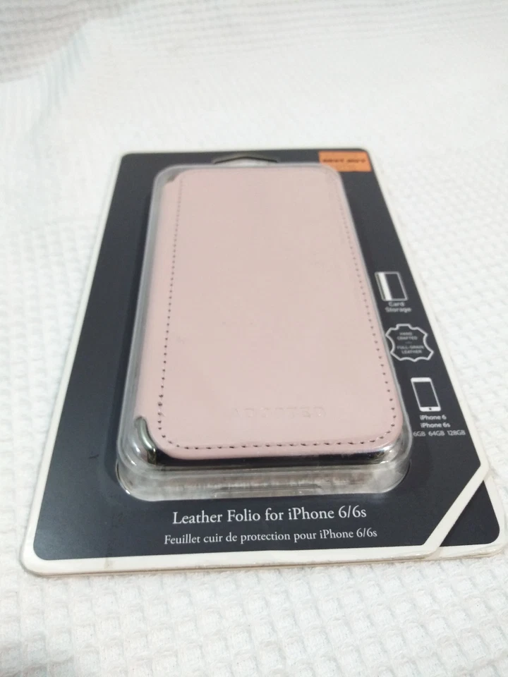 Pink Adopted Leather Apple iPhone fits 6 & 6s  Folio Wallet Case Rose Blush Gold - Image 3 of 4