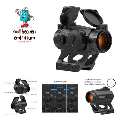 Red Dot Sight, 2MOA Auto Off and Motion Awake Red Dot Site with Co-Witness an...
