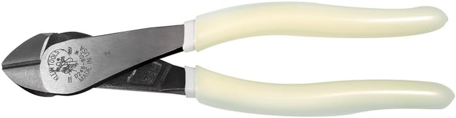 D248-8-GLW Hi-Viz Angled Head Diagonal Cutting Pliers