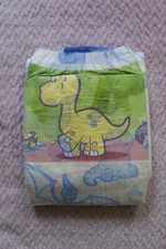 ABU DinorawrZ, v1 Transparent Plastic, 1x ABDL Adult Diaper, Med, Discontinued