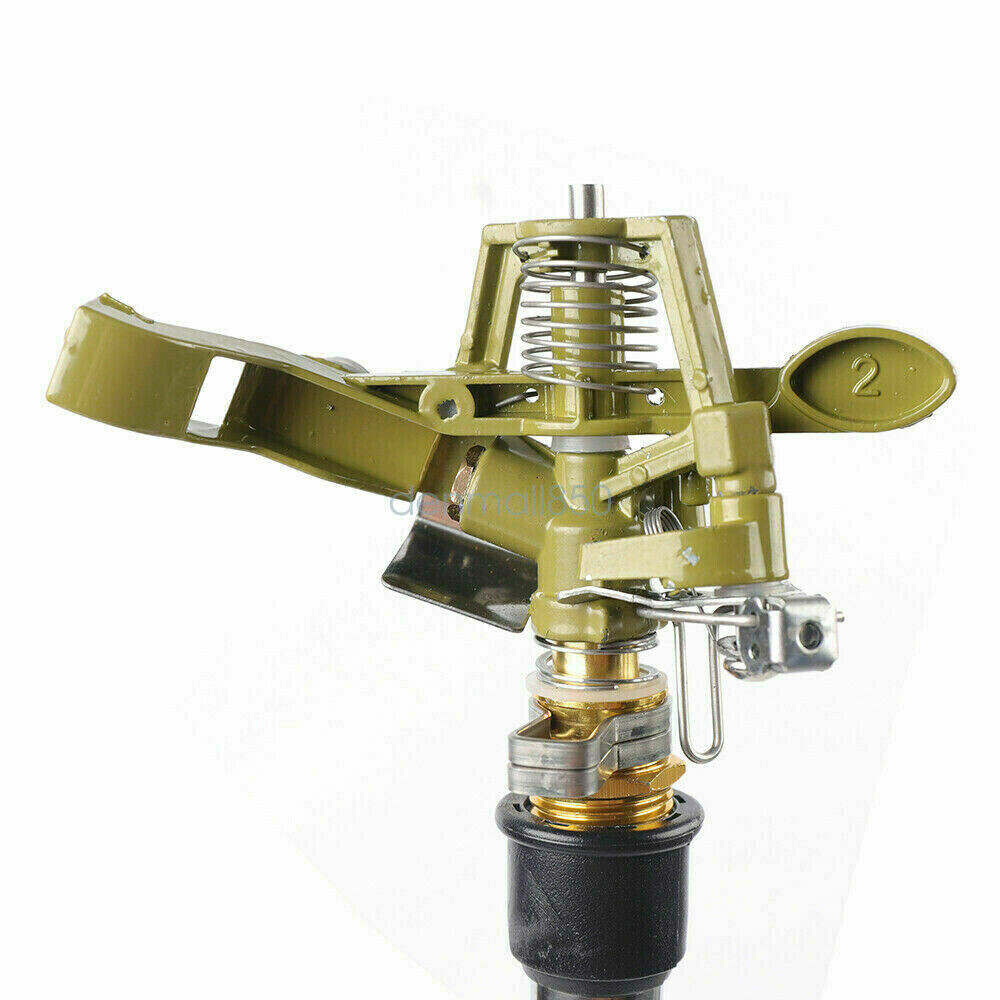 Lawn Tripod Sprinkler Irrigation Equipment Adjustable 360° Spray Watering New 