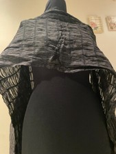 Black shimmery party scarf new