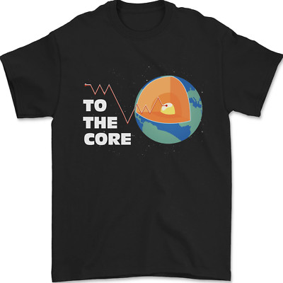 To The Core Klimawandel ECG Herzschlag Herren T-Shirt 100% Baumwolle