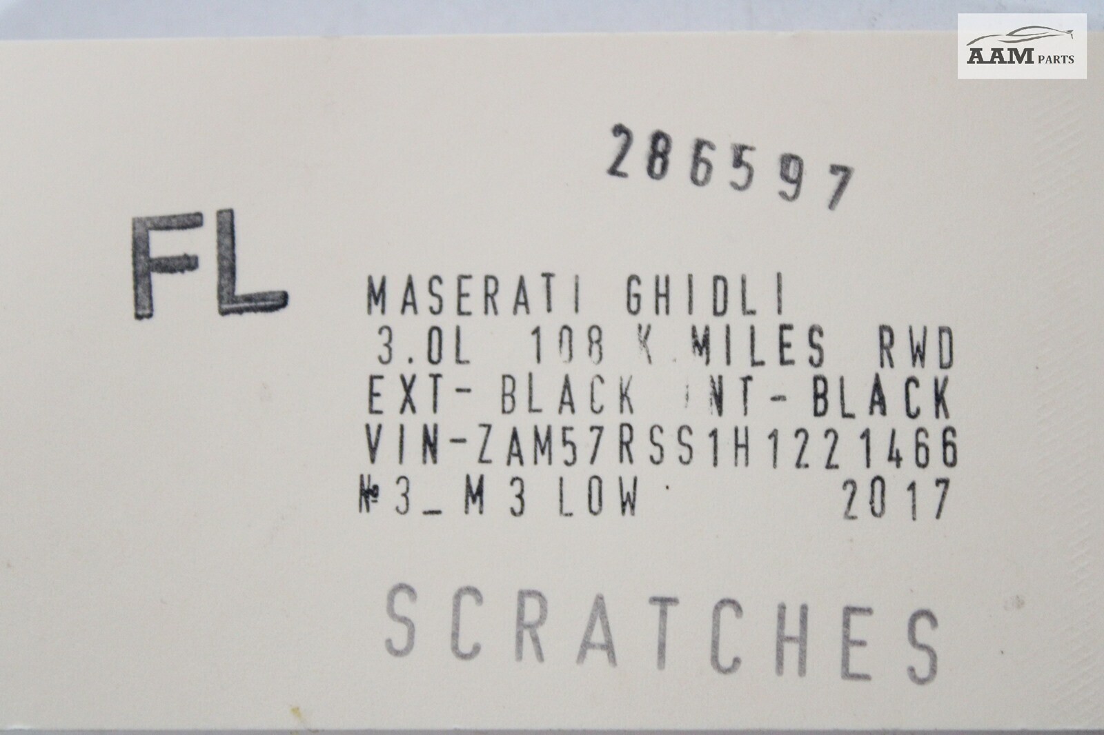 2016-2022 MASERATI GHIBLI M157 FRONT LEFT DRIVER SIDE SEAT SWITCH COVER TRIM OEM