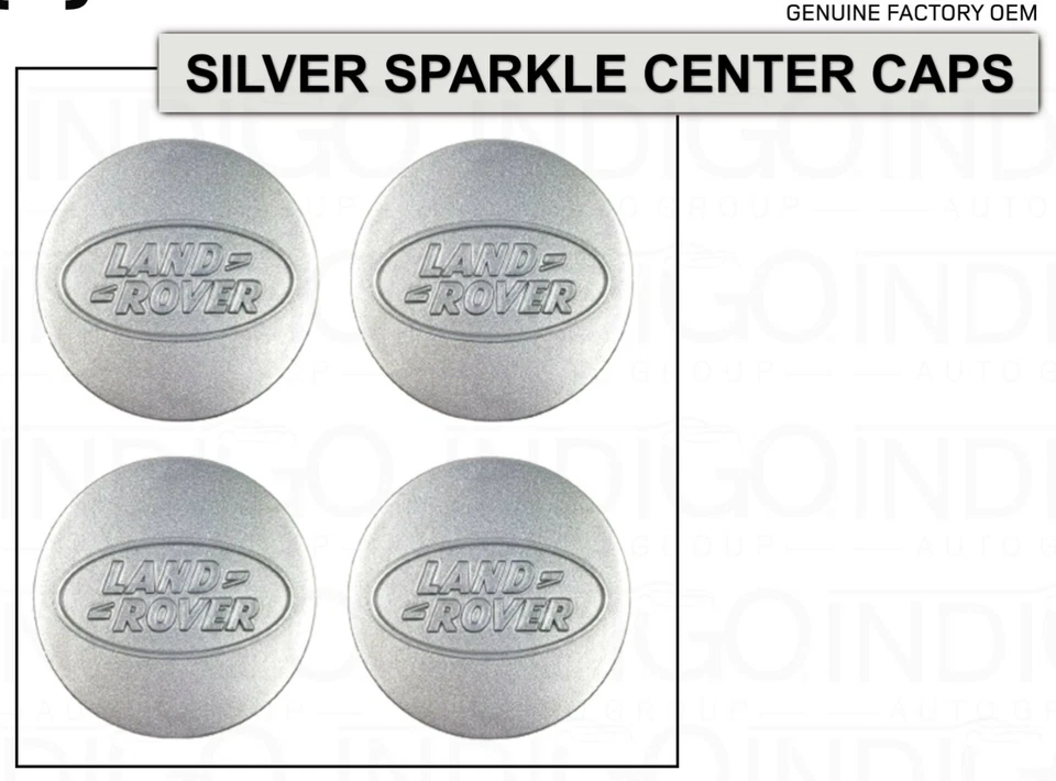 Juego de 4 tapacubos centrales de rueda genuinos Land Rover Discovery 1994-1999 (OEM) Foto 2 de 4