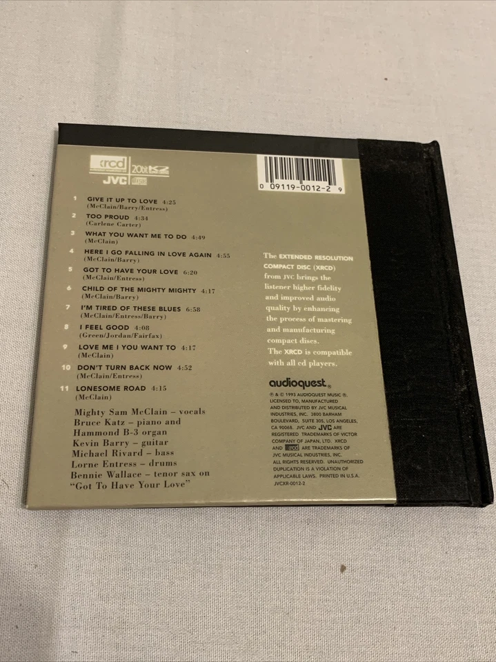 Mighty Sam McClain Give It Up To Love CD 1999 JVC XRCD Audiophile Audioquest CD1 - Image 4 of 4