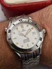 Omega Seamaster Professional 300m Diver Automatic 41mm White Wave Watch Boxed