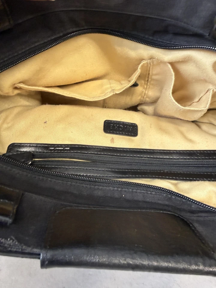 Bolsa de ombro feminina MICHE Demi Base preta com 4 conchas Felicity marrom azul cinza - Imagem 4 de 4