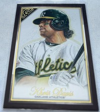 2019 Topps Gallery Baseball Khris Davis Oakland Athletics Canvas Parallel #51