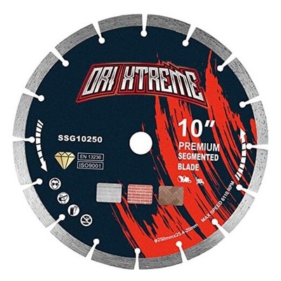 0 Inch Diamond Saw Blade, Segmented General Purpose Blade 10'' Segmented 1