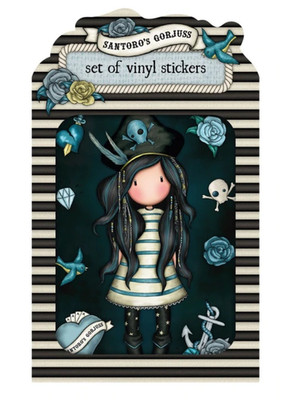 Vinyl Sticker Pack BLACK PEARL Gorjuss BLAU Santoro 1062GJ01 AUFKLEBER SET