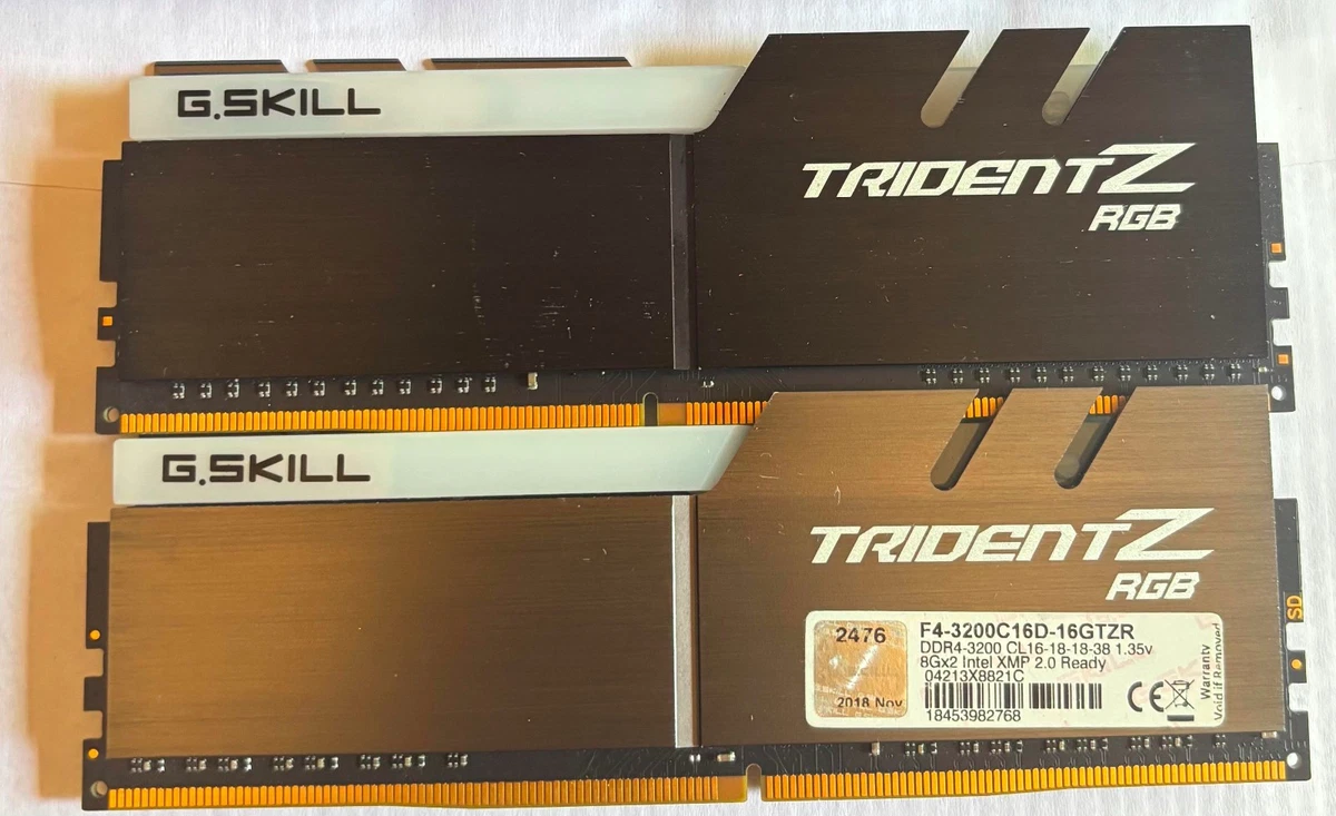 G. SKILL PC4-25600 (DDR4-3200) Bus Speed DDR4 SDRAM Memory (RAM