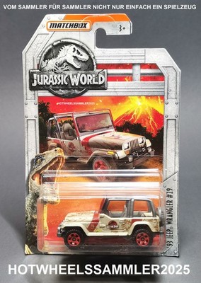 MATCHBOX JURASSIC WORLD ''JEEP WRANGLER'' LONG CARD TPN10 OVP UNGEÖFFNET
