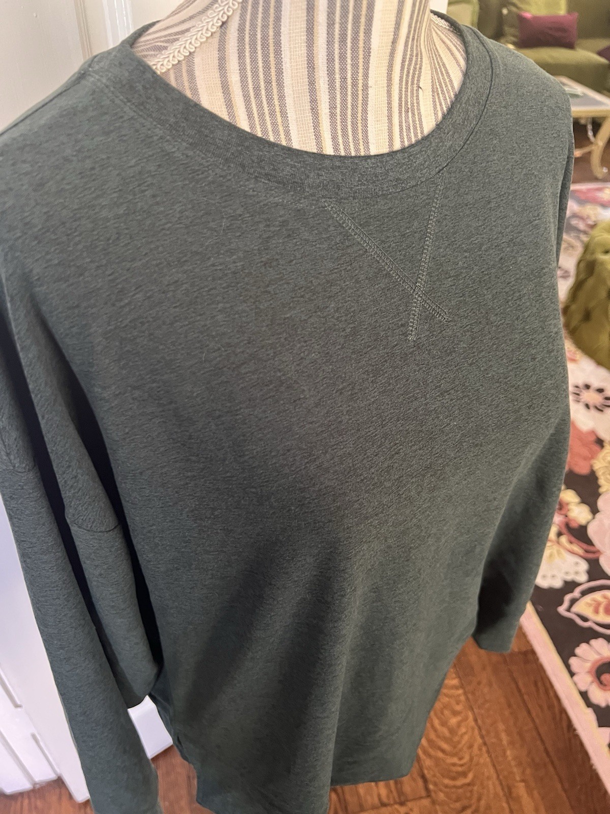 Fabletics Medium Sweatshirt Pullover Soft Green H… - image 2