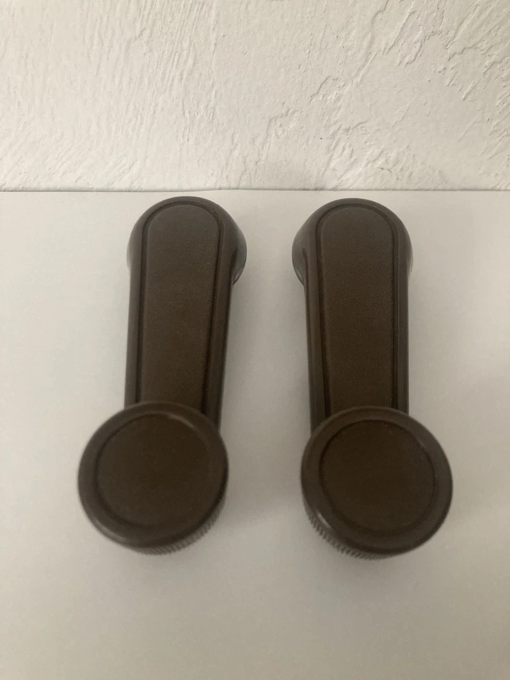 Manivela de ventana manual para camioneta Toyota 1979-83 marrón OEM Foto 2 de 4