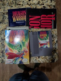 Dragon Warrior (NES) Complete in Box CIB w/ Manual, Dungeon Maps & Inserts &ndash;