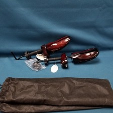 Pair New/Tagged 2-Way Shoe Stretchers Rosewood/Black W/Pads  Bags