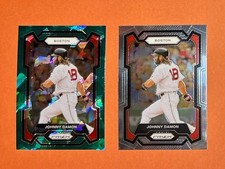 JOHNNY DAMON 2024 Panini Prizm GREEN CRACKED ICE #68 and Base #68