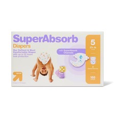 Disposable Diapers Economy Pack - Size 5 - 168ct - up 