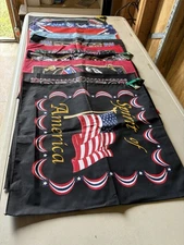 10 Pieces, 21”x21” Novelty Cotton Bandannas Or Headwraps