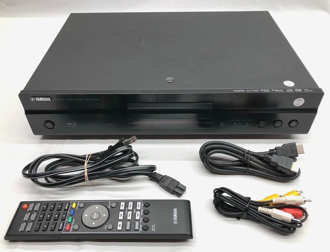 Yamaha BD-S1065 Blu-ray DVD CD Player with Remote 1080p No Battery Cover