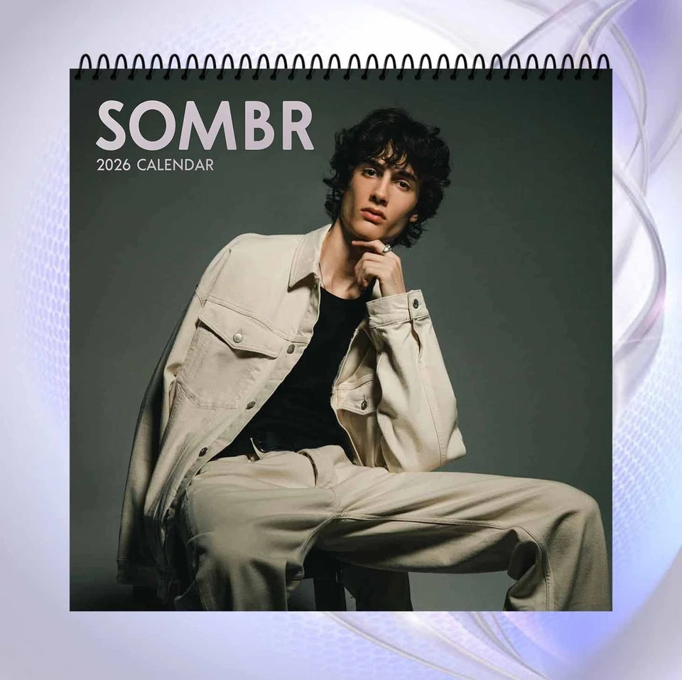 EVERBLOOMCREATIONS Sombr 2026 Calendar, Fashion Model Wall Calendar, Stylish Gift for Fans