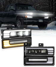 LED Headlights Assembly DOT Approved with Start Animation DRL Sequential Turn Si